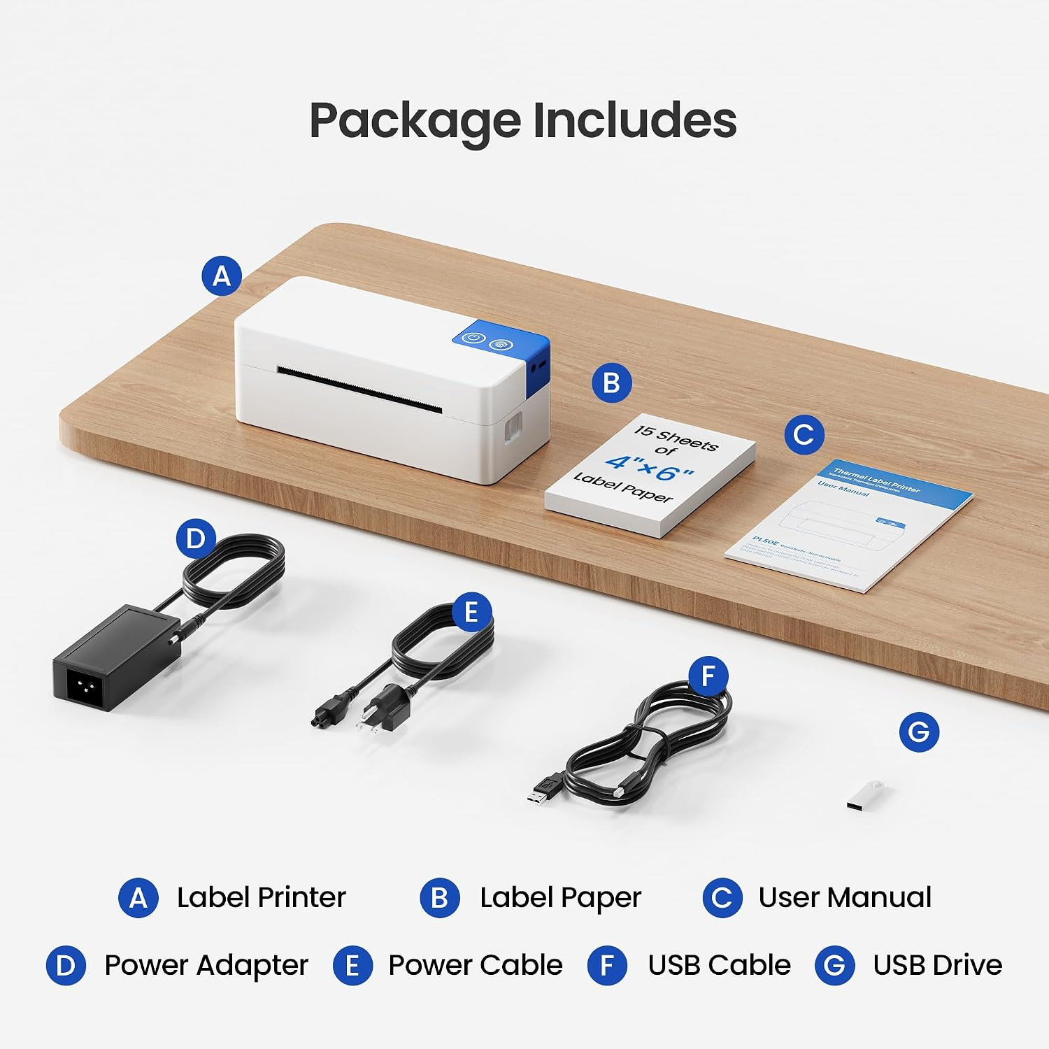 Bluetooth Thermal Shipping Label Printer, 4X6 Thermal Label Printer - Image 9